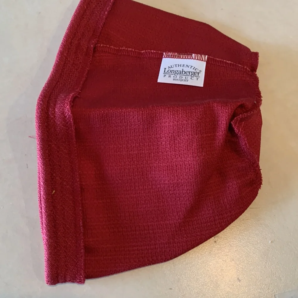 Longaberger Bouquet Basket Fabric Liner in Paprika, NEW